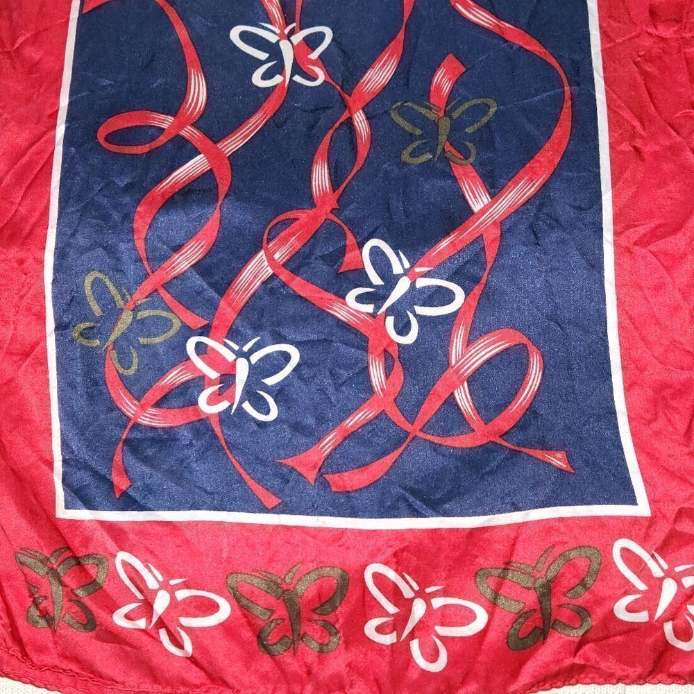 80s Silk Butterfly Scarf